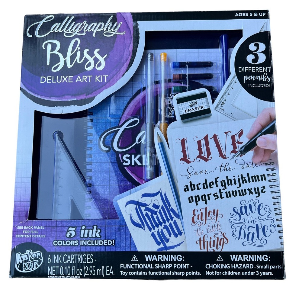 Art Kit Calligraphy Bliss Deluxe Art Kit 16 pc set New In Box